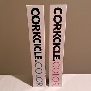 BRAND NEW NEVER USED Corkcicles (Qty 2) Blue and Pink Color